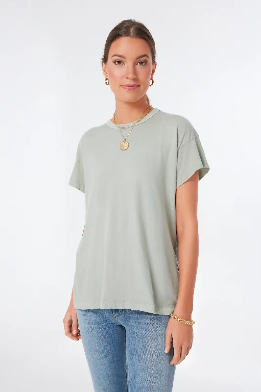 Seafoam Boxy Crew Tee