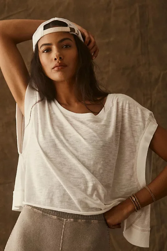 Free People: My Time Tee in White