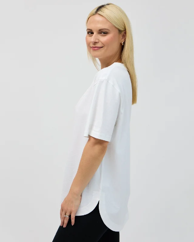 Elsie Long Tee - White