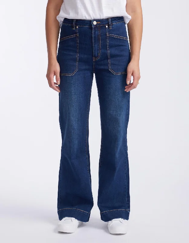 Jayne Wide Leg Jean - Indigo