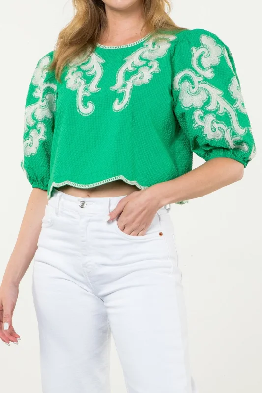 Tilda Top in Green