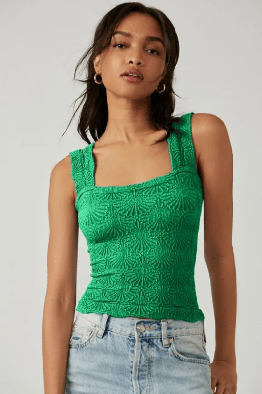 Free People: Love Letter Cami in Jolly Green