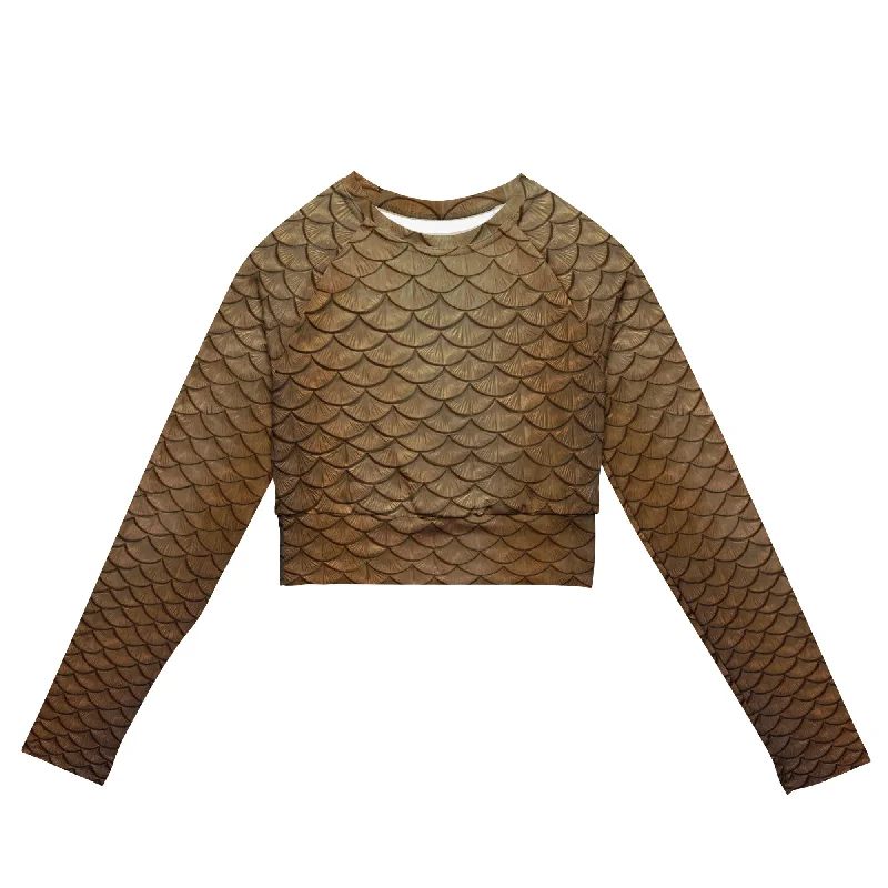 Sun Seeker recycled cropped rash guard