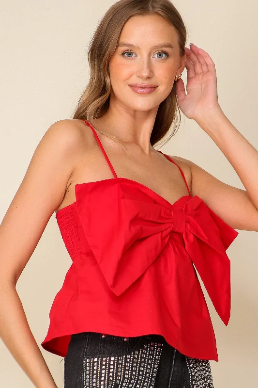 Big Bow Top in Red