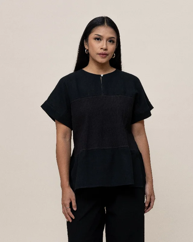 KAPAS - Pin Tuck Crop Tee