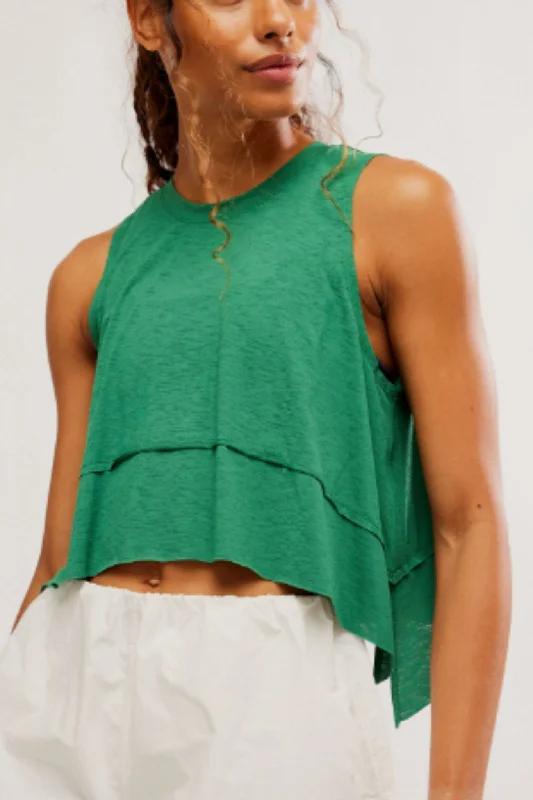 Free People: Tempo Tank in Heritage Green