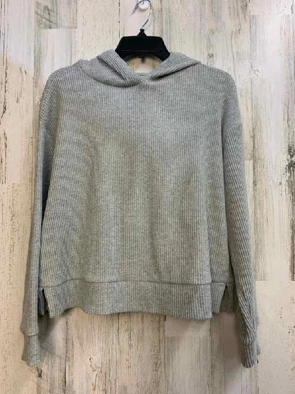 GAP Tops Size XS Gray RIBBED HOOD Sweatshirt