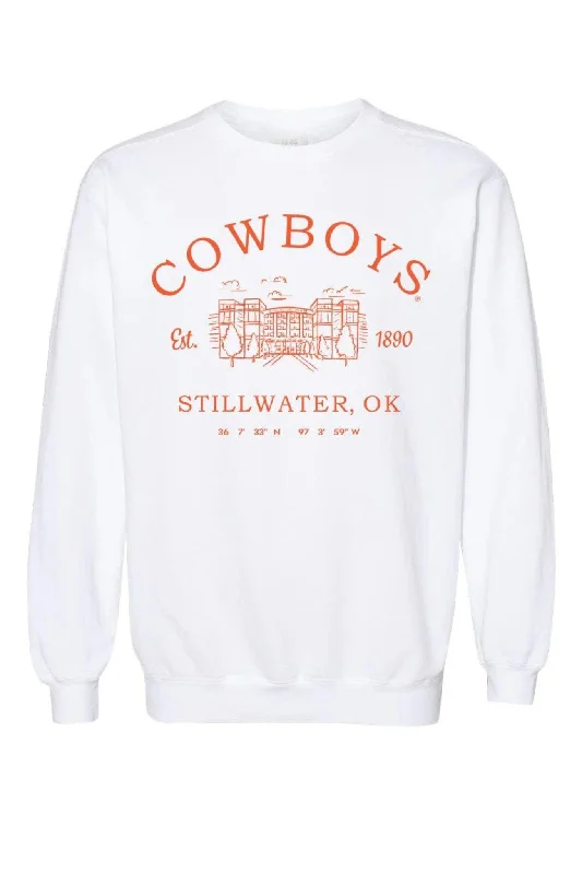 Livy Lu: OSU Cowboys Stadium Coordinates Sweatshirt in White