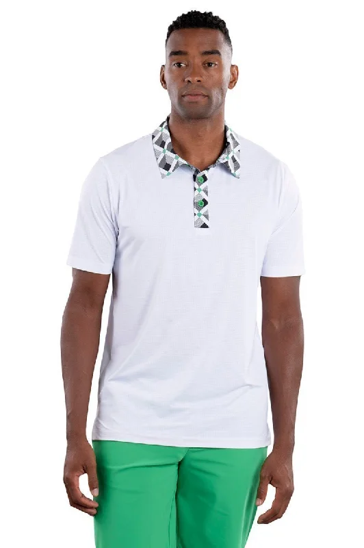 Jake White Accented Polo - FINAL SALE