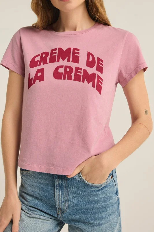 Z Supply: Creme De La Creme Tee in Sunset Mauve