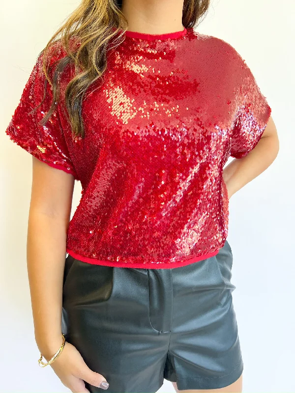 Cherry Deere Sequined Top