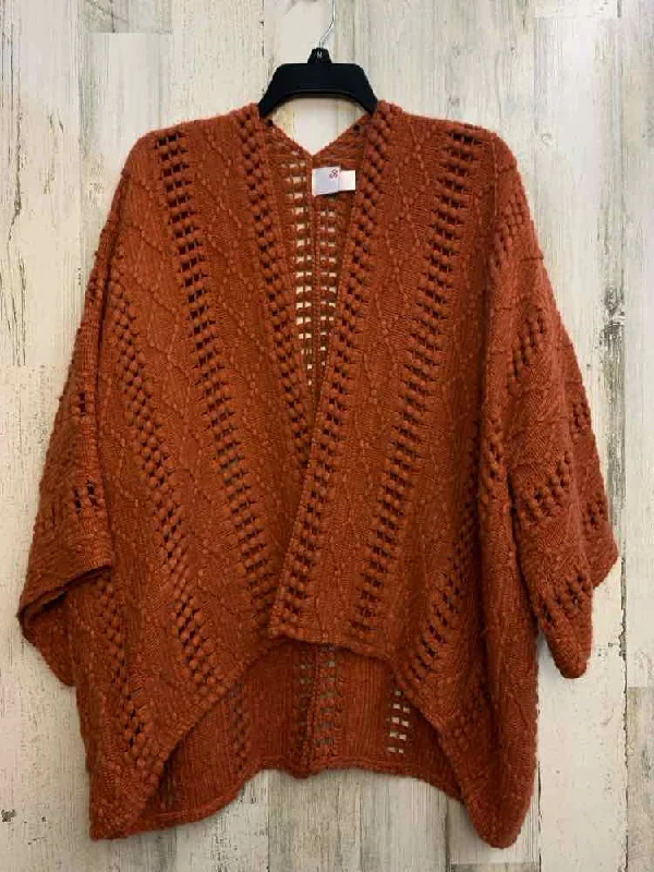 PRE-OWNED SO Tops Size L Orange 3/4 SLEEVE TOP/CARDIGAN