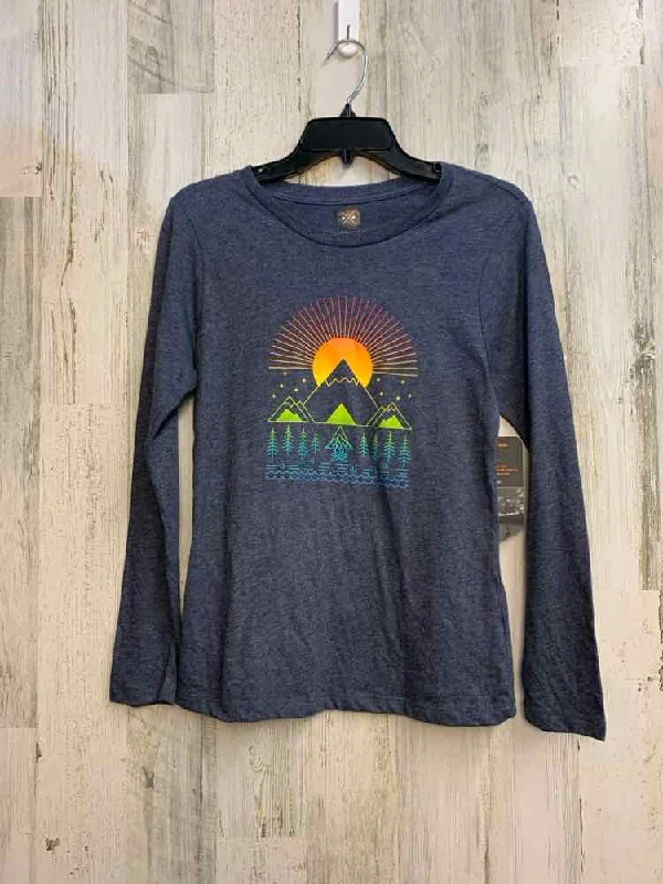 NWT MOUNTAIN AND ISLES Tops Size S HEATHER BLUE LONG SLEEVES TOP