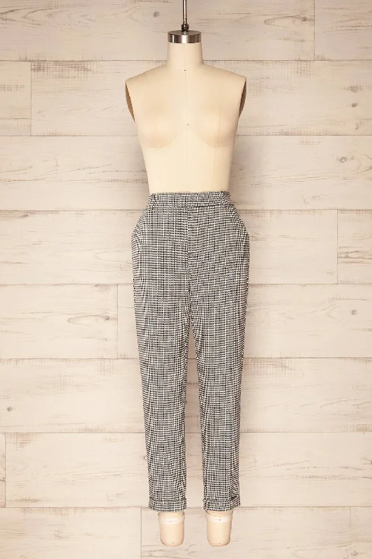 Pilsburg | Fitted Houndstooth Pants