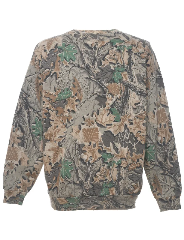 Multi-colour Printed Sweatshirt - L