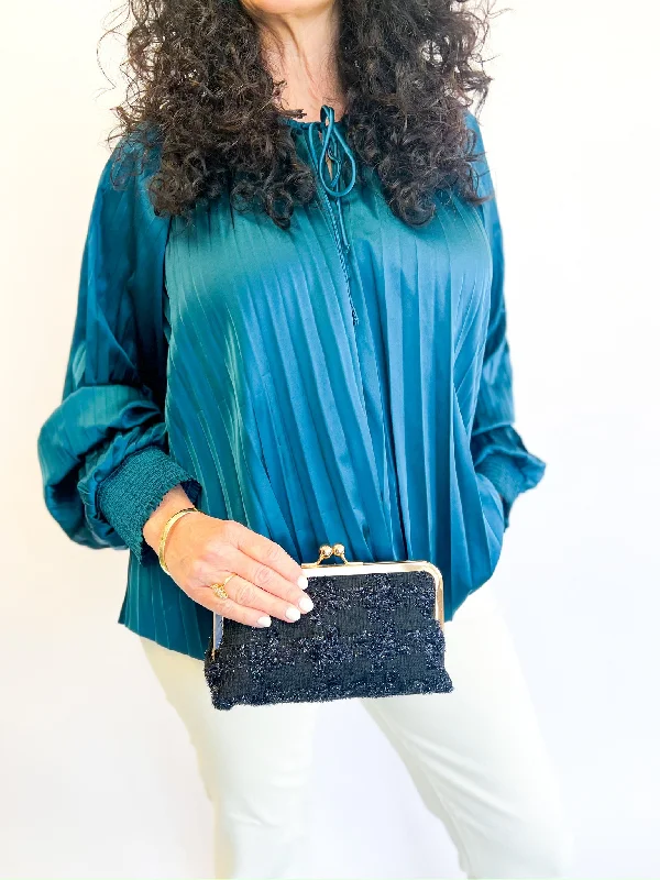 Deep Teal Deletta Blouse