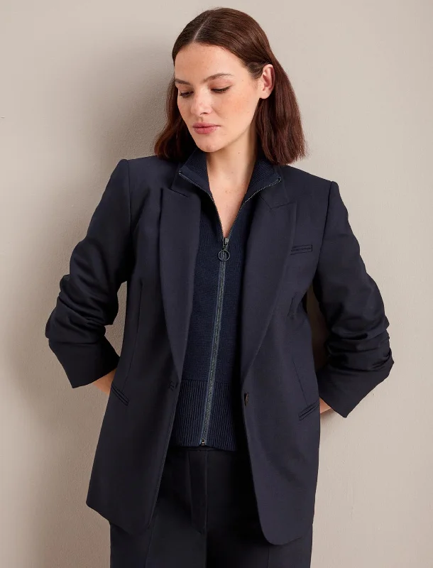 Jamie New Wool Blazer - Navy