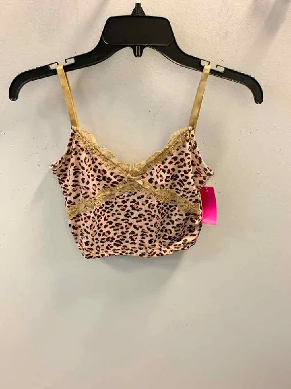 SHEIN Tops Size M DARK BRN LEOPARD TOP