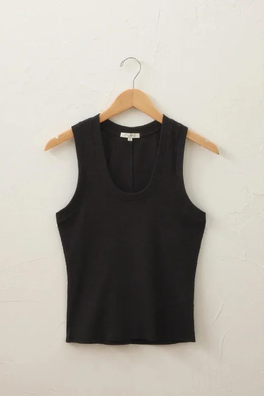 Z Supply: Sirena Rib Tank in Black