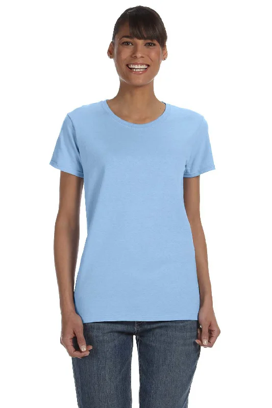 Gildan Womens Short Sleeve Crewneck T-Shirt - Light Blue