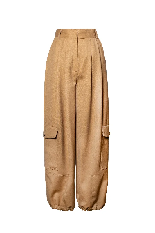 TARA Wool Pants - Camel