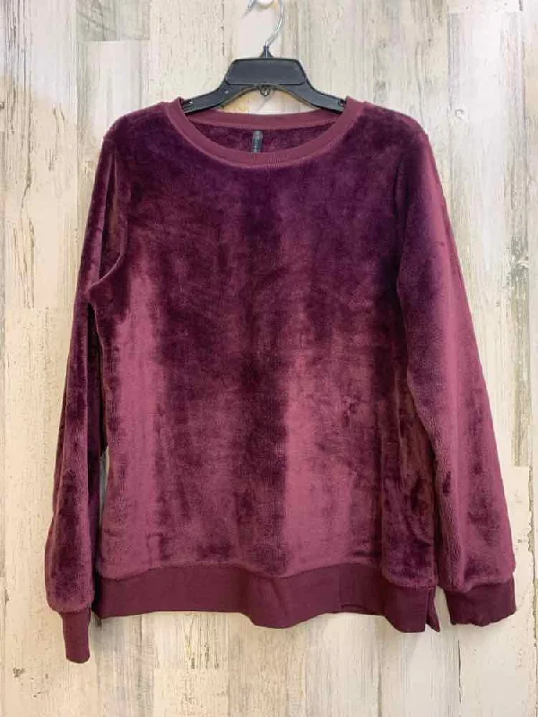 GAIAM Tops Size L Plum SWEATSHIRT Sweatshirt