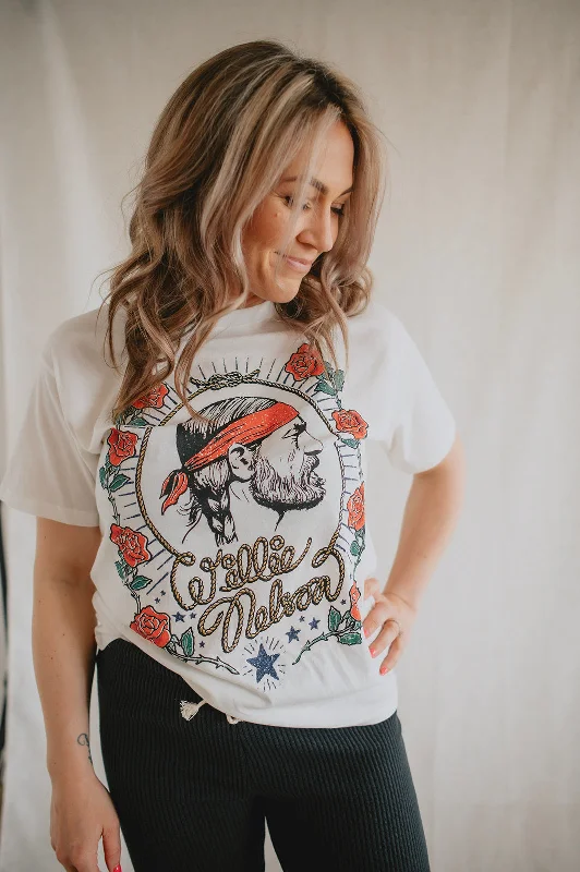 The Willie Nelson Red Headed Stranger BF Tee by Daydreamer