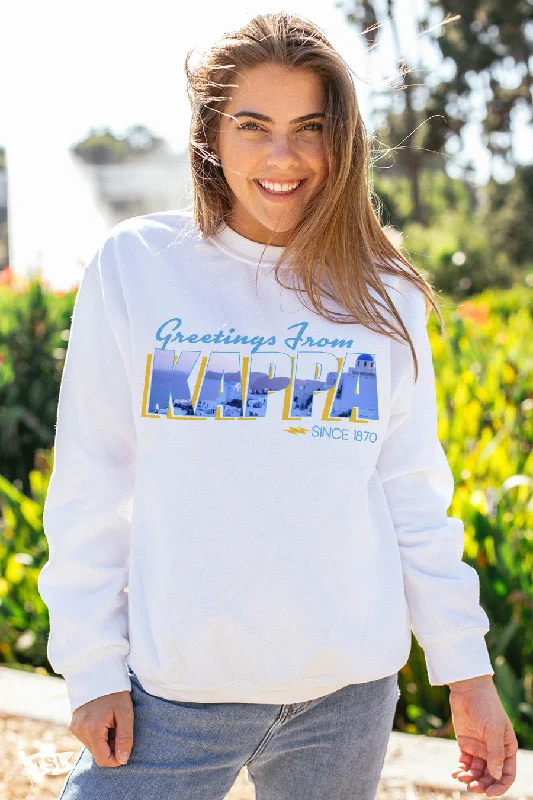 Kappa Kappa Gamma Postcard Crewneck