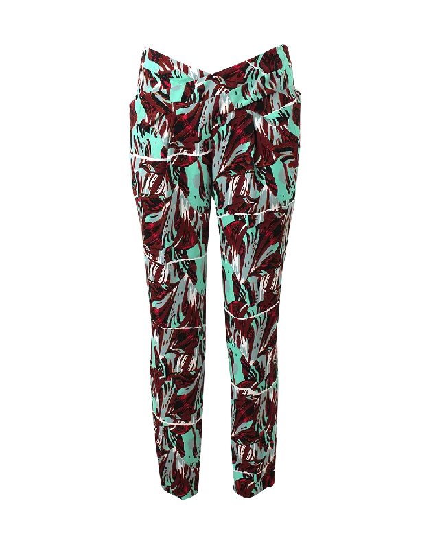 High-Waist Printed Pant