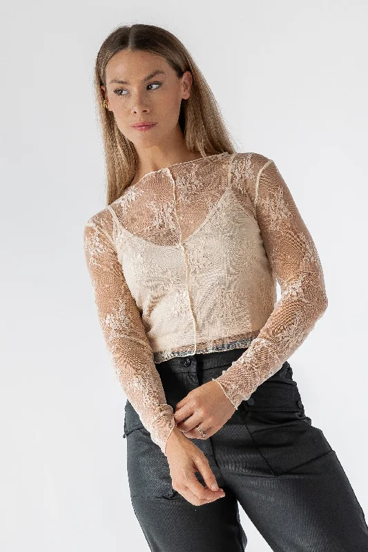 Melody Cream Lace Top - Final Sale