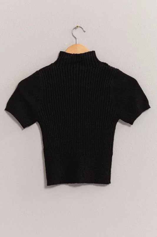 Mock Neck Black top