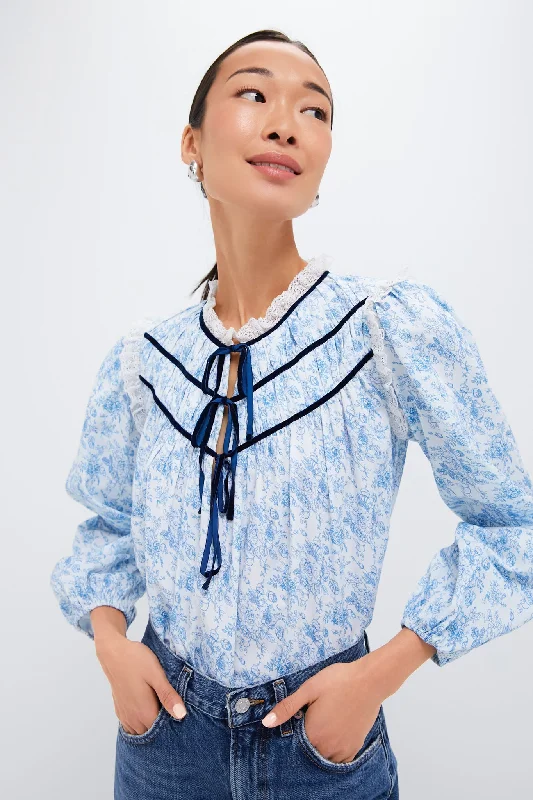 Blue Rose Colette Top