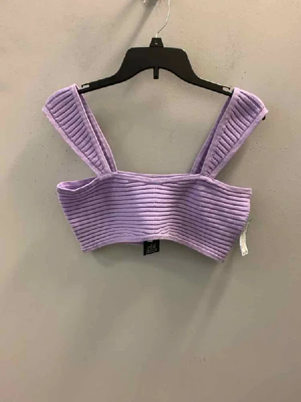 NWT WILD FABLE Tops Size L Lavender CROP TOP TOP