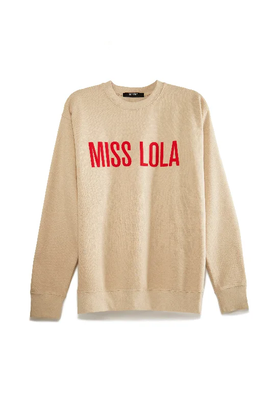 Miss Lola Exclusive Crewneck Sweater - Nude