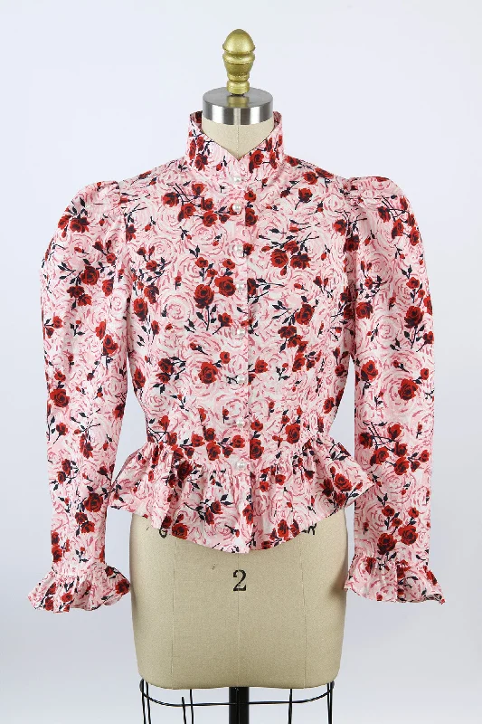 Grace Blouse in Vintage Rose Print