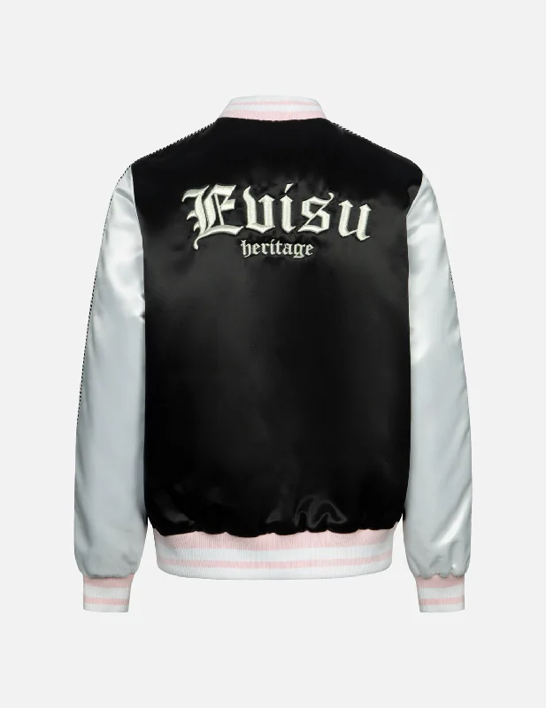 Logo Embroidery Loose Fit Souvenir Jacket