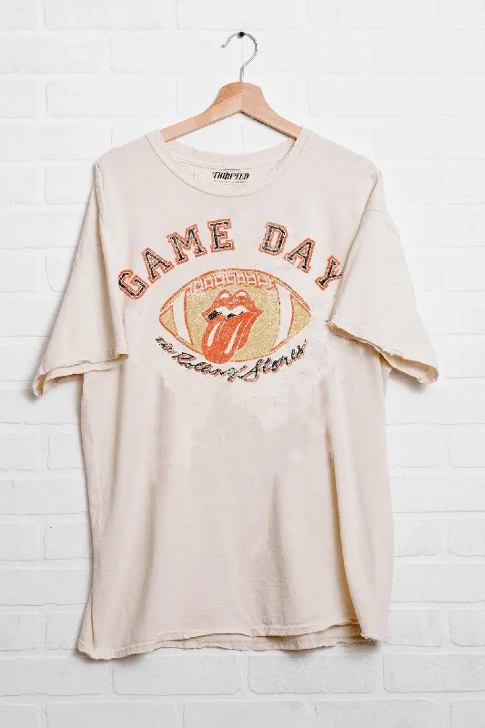 Rolling Stones Game Day Football (Orange/Black) in Off White