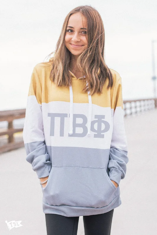 Pi Beta Phi Colorblock Hoodie