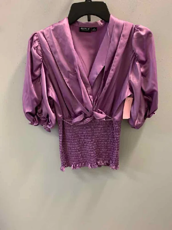 ALLEN B Tops Size S Purple TOP