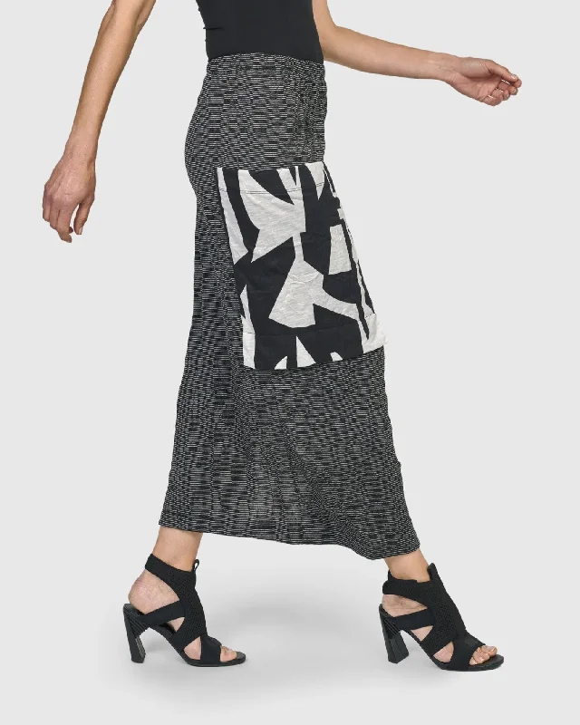 Shortwave Pencil Skirt, Mono