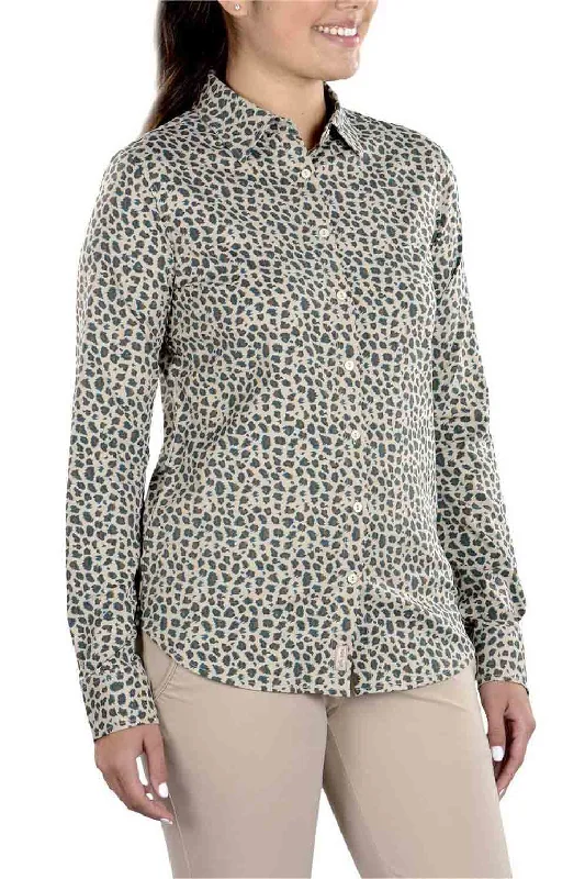 Charlene Mini Leopard Button Up Shirt - FINAL SALE