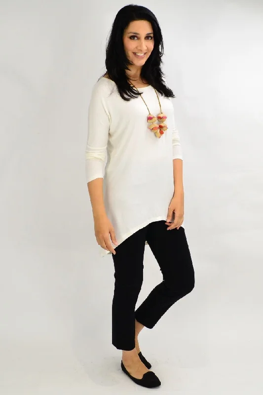 Cream Deliah Tunic Top