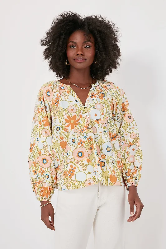 Retro Floral Galenda Blouse