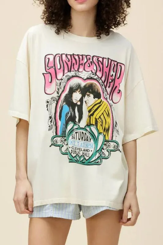 Sonny & Cher Cleveland Public Hall OS Tee