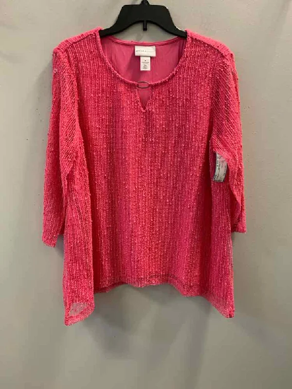 ALFRED DUNNER Tops Size M HT PINK TOP