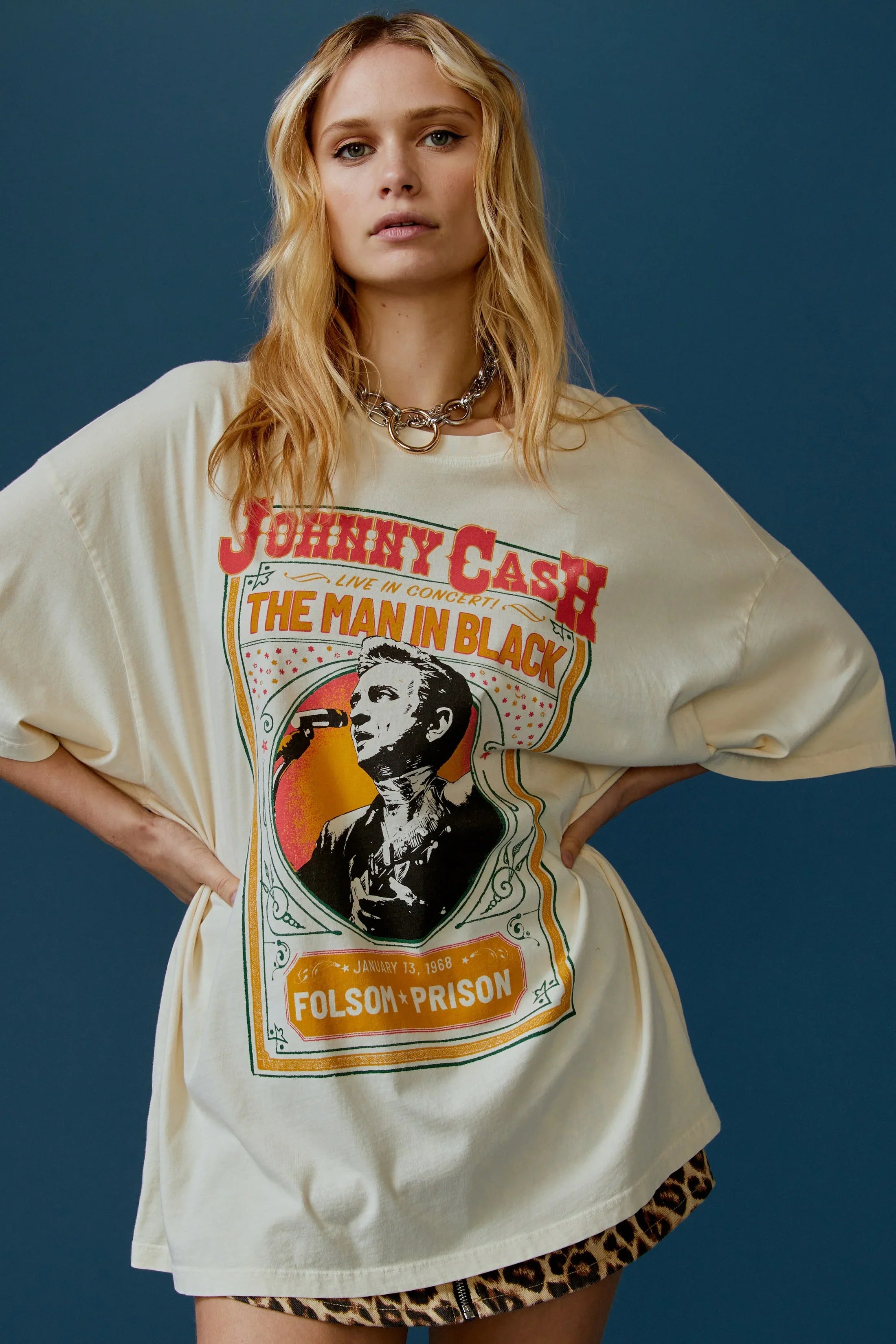 The Johnny Cash Live In Concert OS Tee by Daydreamer