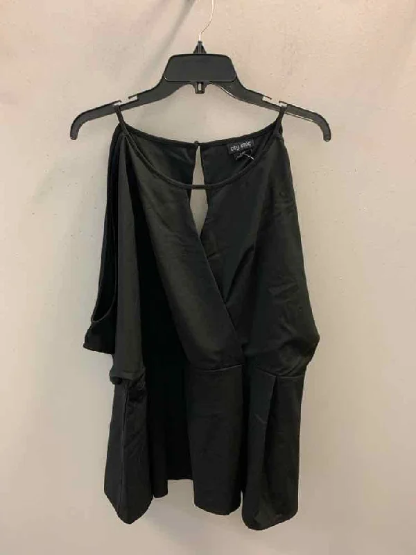 NWT CITY CHIC Tops Size L Black TOP