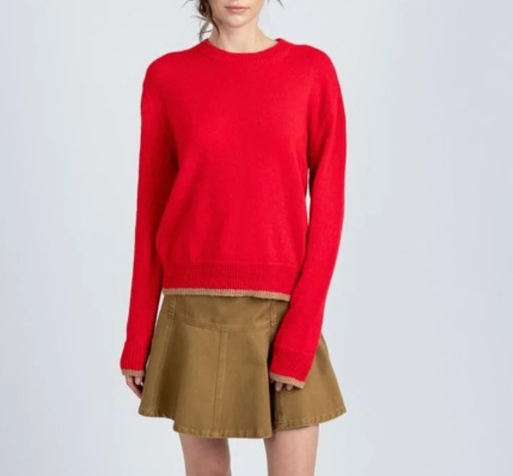 Red Crewneck Sweater