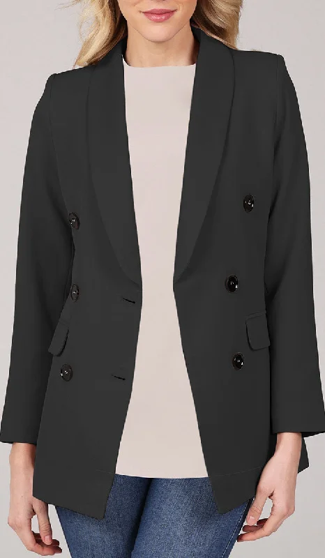 Lyla Long Light Comfy Jacket - Black - Final Sale