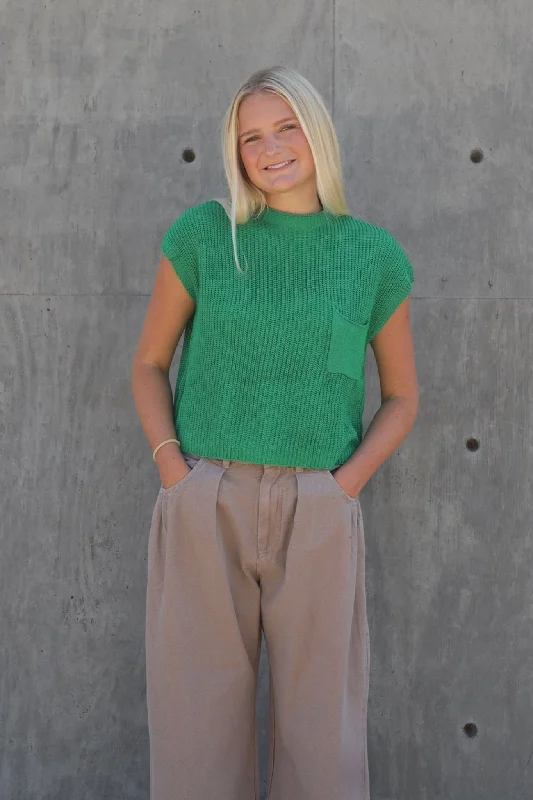 Tobie Knit Sweater in Green